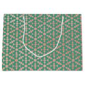 Etnische Marokkaanse geometrische mozaïekpatroon Groot Cadeauzakje (Voorkant)