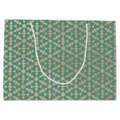 Etnische Marokkaanse geometrische mozaïekpatroon Groot Cadeauzakje (Achterkant)