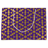 Etnische Marokkaanse geometrische mozaïekpatroon Groot Cadeauzakje (Voorkant)