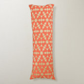 Etnische Marokkaanse geometrische mozaïekpatroon Lichaamskussen (Voorkant Verticaal)