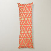 Etnische Marokkaanse geometrische mozaïekpatroon Lichaamskussen (Achterkant (Verticaal))