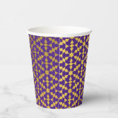 Etnische Marokkaanse geometrische mozaïekpatroon Papieren Bekers (Rechts)