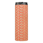 Etnische Marokkaanse geometrische mozaïekpatroon Thermosbeker (Achterkant)