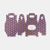 Etnische Marokkaanse Paarse en goudpartij Bedankdoosjes (Uitgevouwen)