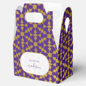 Etnische Marokkaanse Paarse en goudpartij Bedankdoosjes (Geopend)