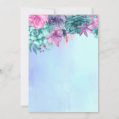 Etnische  mermaïde baby onder de zee douche kaart (Achterkant)