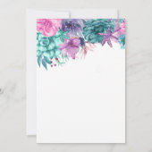 Etnische  mermaïde baby onder de zee douche kaart (Achterkant)