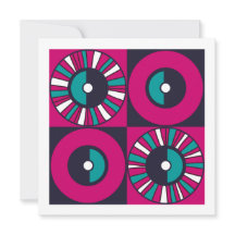 Etnische Mid Century Modern Magenta Blauwgroen Bla