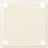 Etnische moderne geometrische patronen 2 glazen onderzetter (Achterkant)