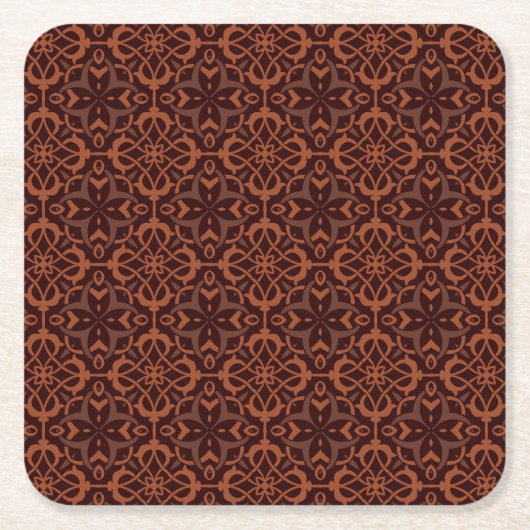 Etnische moderne geometrische patronen 2 kartonnen onderzetters (Voorkant)