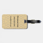 Etnische moderne geometrische patronen bagagelabel (Achterkant horizontaal)