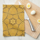 Etnische moderne geometrische patronen theedoek (Quarter Fold)