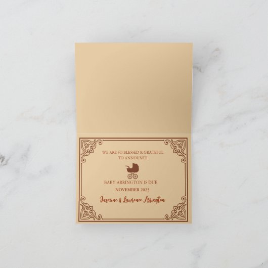 Etnische moeder | Dankbare kleine pompoen herfst Kaart (Binnen)