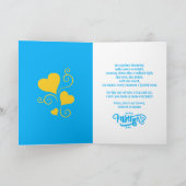Etnische Moeder & Zoon Blauw/Geel Gelukkige Moeder Kaart (Binnen)