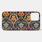 Etnische Mogal Bloemen: Blauw naadloos patroon Case-Mate iPhone Case (Achterkant (horizontaal))