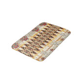 Etnische Mogal: bloemendigitaal patroon Badmat (Gekanteld)