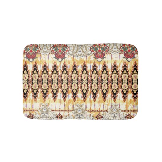 Etnische Mogal: bloemendigitaal patroon Badmat (Voorkant)