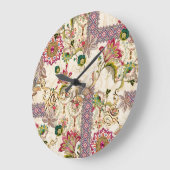 Etnische Mogal Floral Paisley Grote Klok (Hoek)
