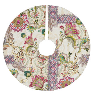 Etnische Mogal Floral Paisley Kerstboom Rok