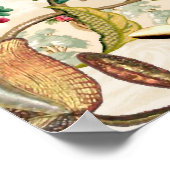 Etnische Mogal Floral Paisley Poster (Hoek)