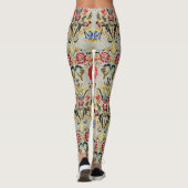 Etnische Mogols Bloemen: . Leggings (Achterkant)