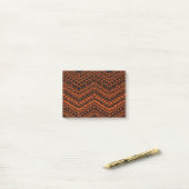 Etnische motieven 4 post-it® notes (Op bureau)
