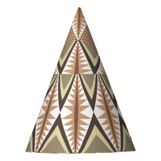 Etnische motieven: Elegant folkpatroon. Feesthoedjes