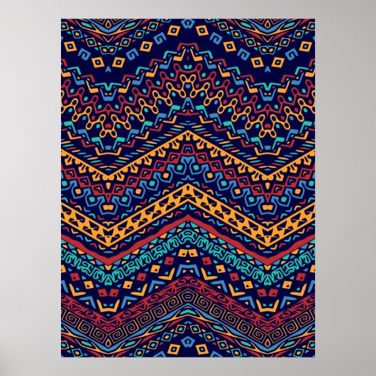 Etnische motieven poster (Voorkant)
