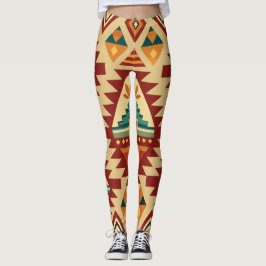 Etnische motieven Retro Aangepast Patroon Leggings