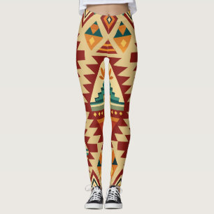 Etnische motieven Retro Aangepast Patroon Leggings