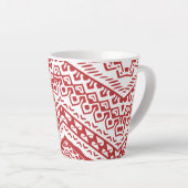 Etnische Motifs 3 Latte Mok (Rechterhoek)