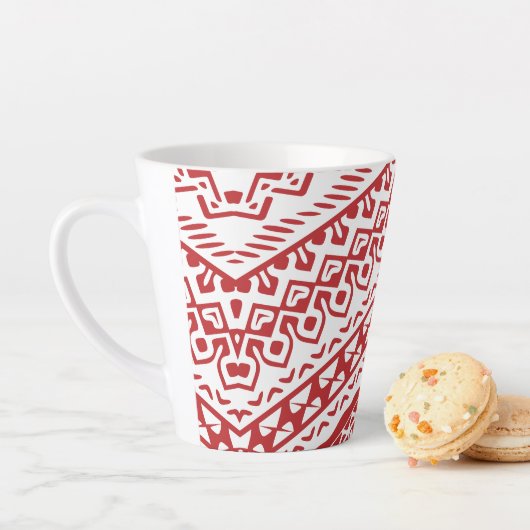 Etnische Motifs 3 Latte Mok (In situ)