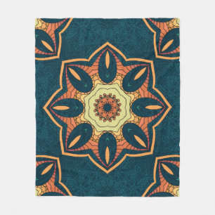Etnische naadloze patronen met mandala. illustrati fleece deken