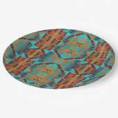 Etnische Native American Tribal Patroon Papieren Bordje (Gekanteld)