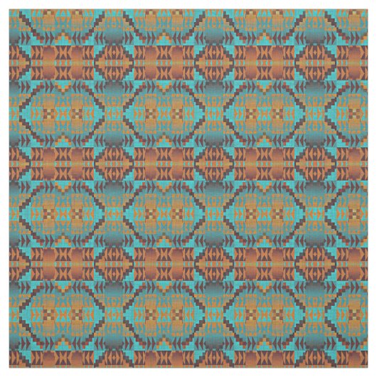 Etnische Native American Tribal Pattern Art Stof (Swatch)