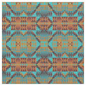 Etnische Native American Tribal Pattern Art Stof (Close Up)