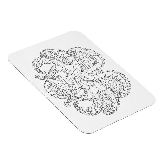 Etnische Octopus Magneet (Rechterzijde)