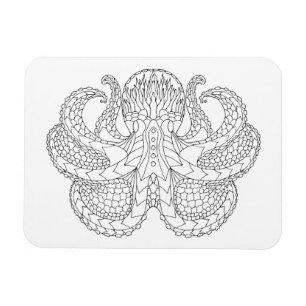 Etnische Octopus Magneet