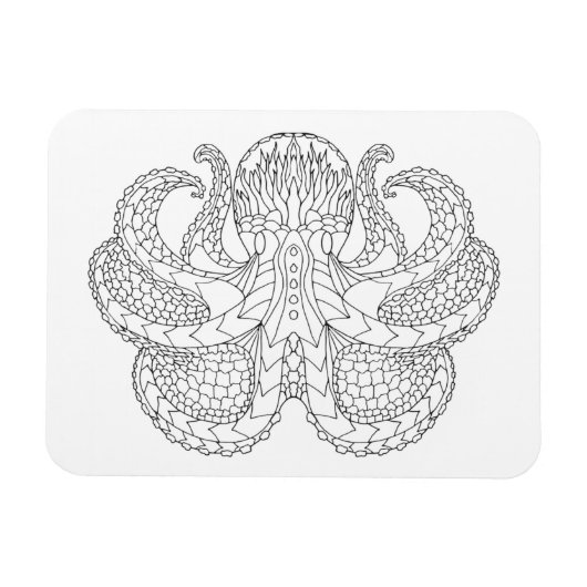 Etnische Octopus Magneet (Horizontaal)
