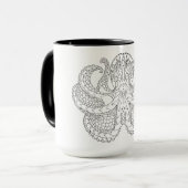 Etnische Octopus Mok (Voorkant links)