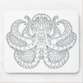 Etnische Octopus Muismat (Voorkant)