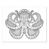 Etnische Octopus Rubberstempel (Afrduk)