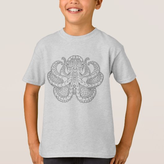 Etnische Octopus T-shirt (Voorkant)