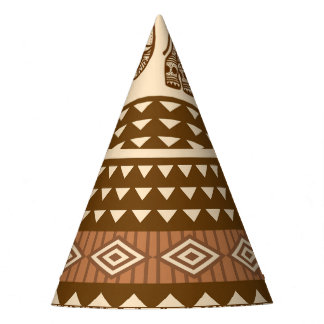 Etnische olifanten geometrisch patroon feesthoedjes