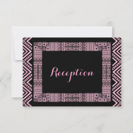 Etnische ontwerp trouwreceptie kaarten #3