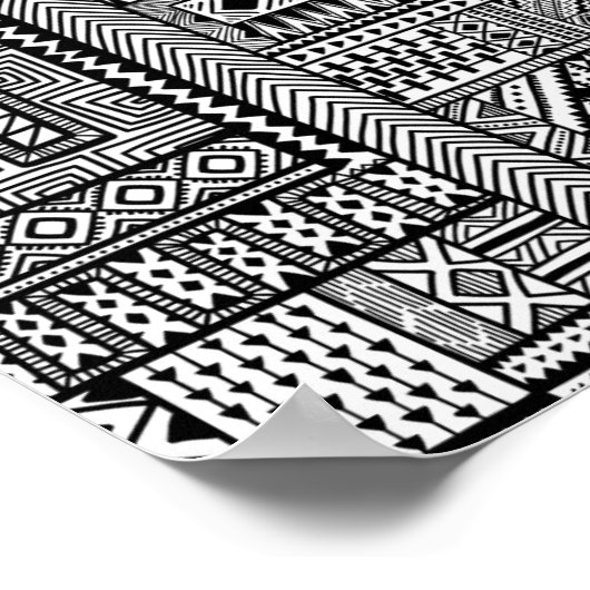 Etnische Ornament 2 Poster (Hoek)