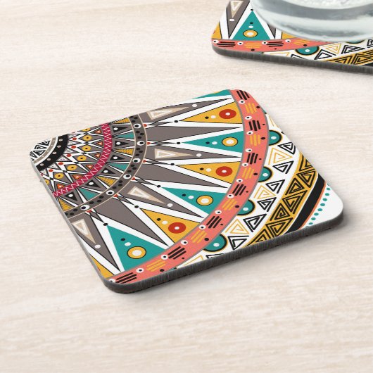 Etnische ornamenten bier onderzetter (Linkerzijde)