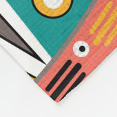 Etnische ornamenten fleece deken (Hoek)