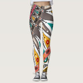 Etnische ornamenten leggings (Voorkant)