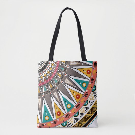 Etnische ornamenten tote bag (Voorkant)